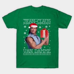 Jean Claus Van Damme Christmas Knit T-Shirt